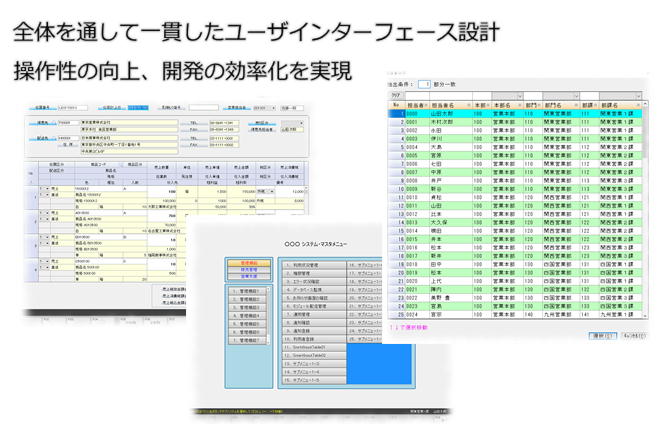 統一されたUI（ユーザインタフェース）